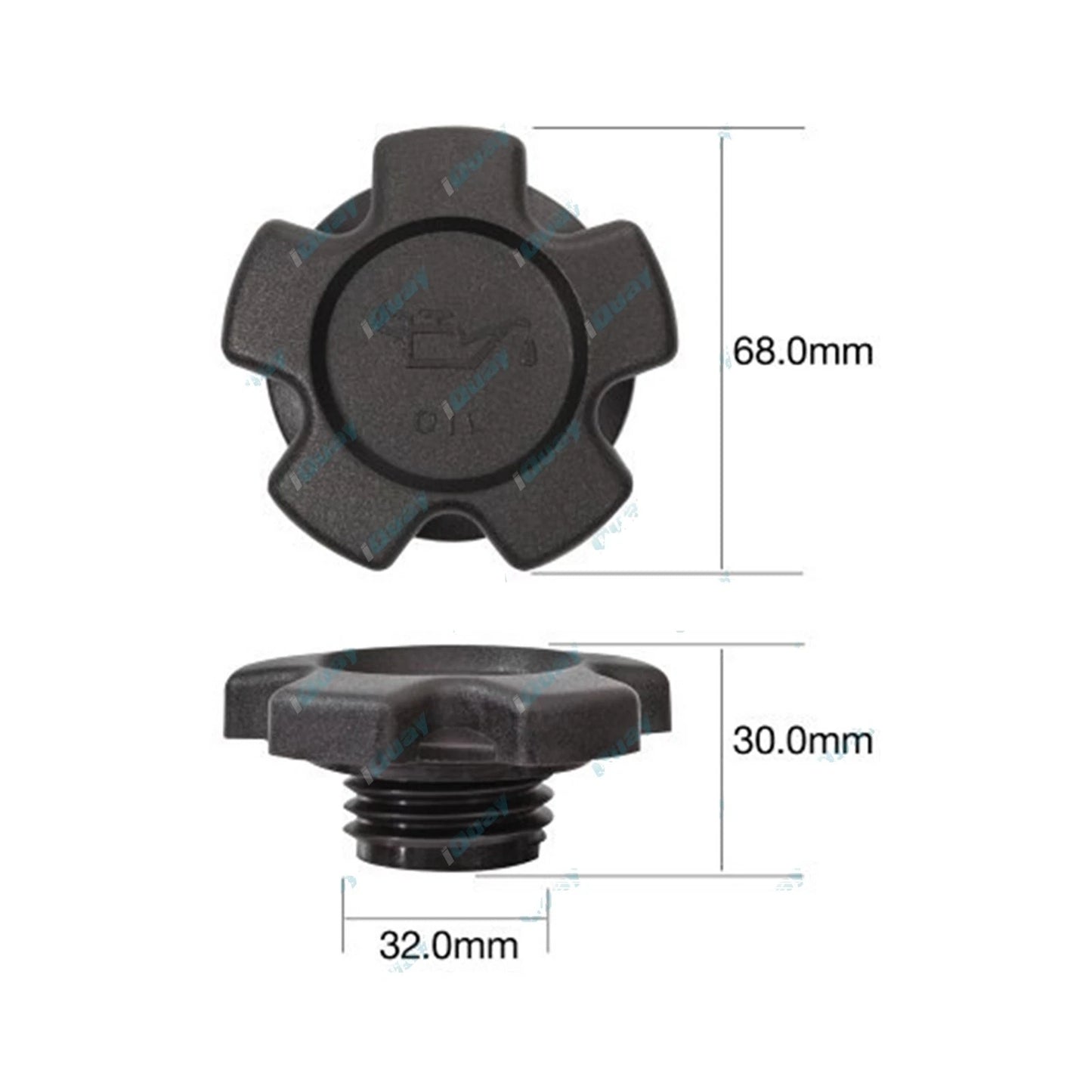 Engine Oil Filler Cap for Nissan Patrol MQ MQ / MK 2.8L 6 cyl L28 1981~1987
