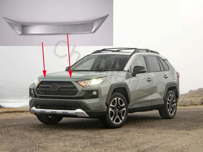 ABS Chrome Front Grille Cover Trim Full Set for Toyota RAV4 (2019-2023)