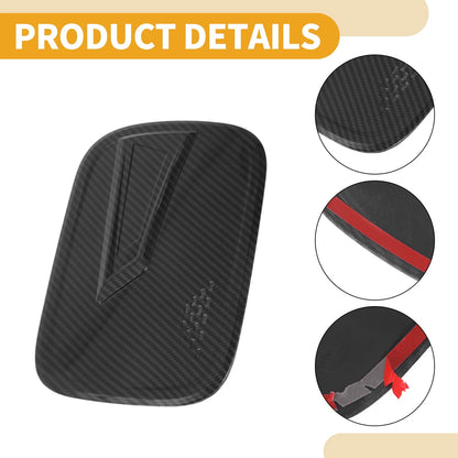Fuel Tank Door Cap for Honda CR-V 2017-2022 Carbon Fiber Black ABS
