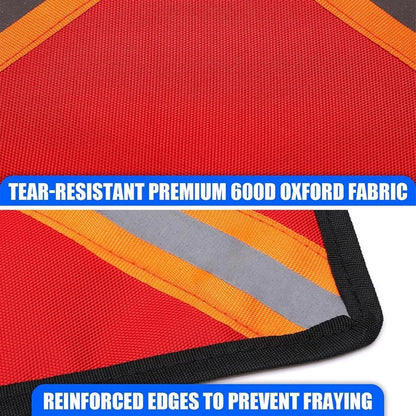 2pcs Safety Flags Reflective Strips for Boats/Kayaks/Trucks 32x32 cm