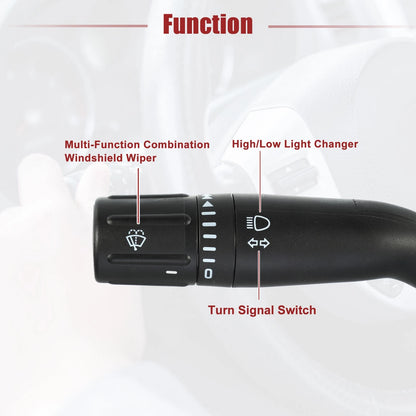Turn Signal Switch for Ford (BC3Z13K359AA) - Multifunction Combination Switch