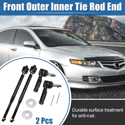 4 x Front Inner & Outer Tie Rod End for Chevrolet Pontiac