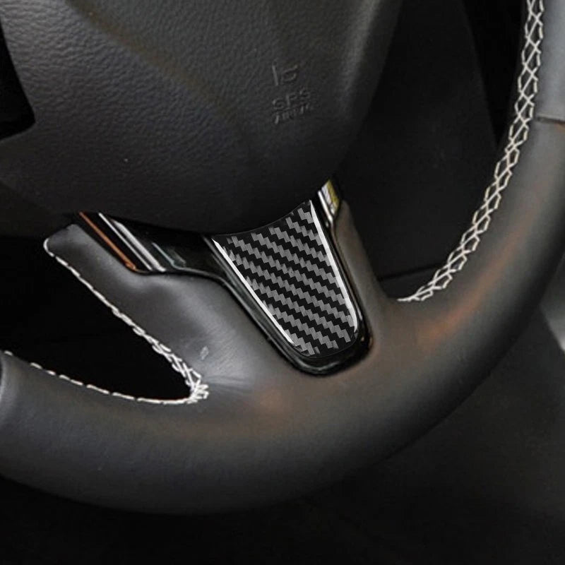 Real Carbon Fiber Steering Wheel Lower Cover Trim for Chrysler 300 2011-2023