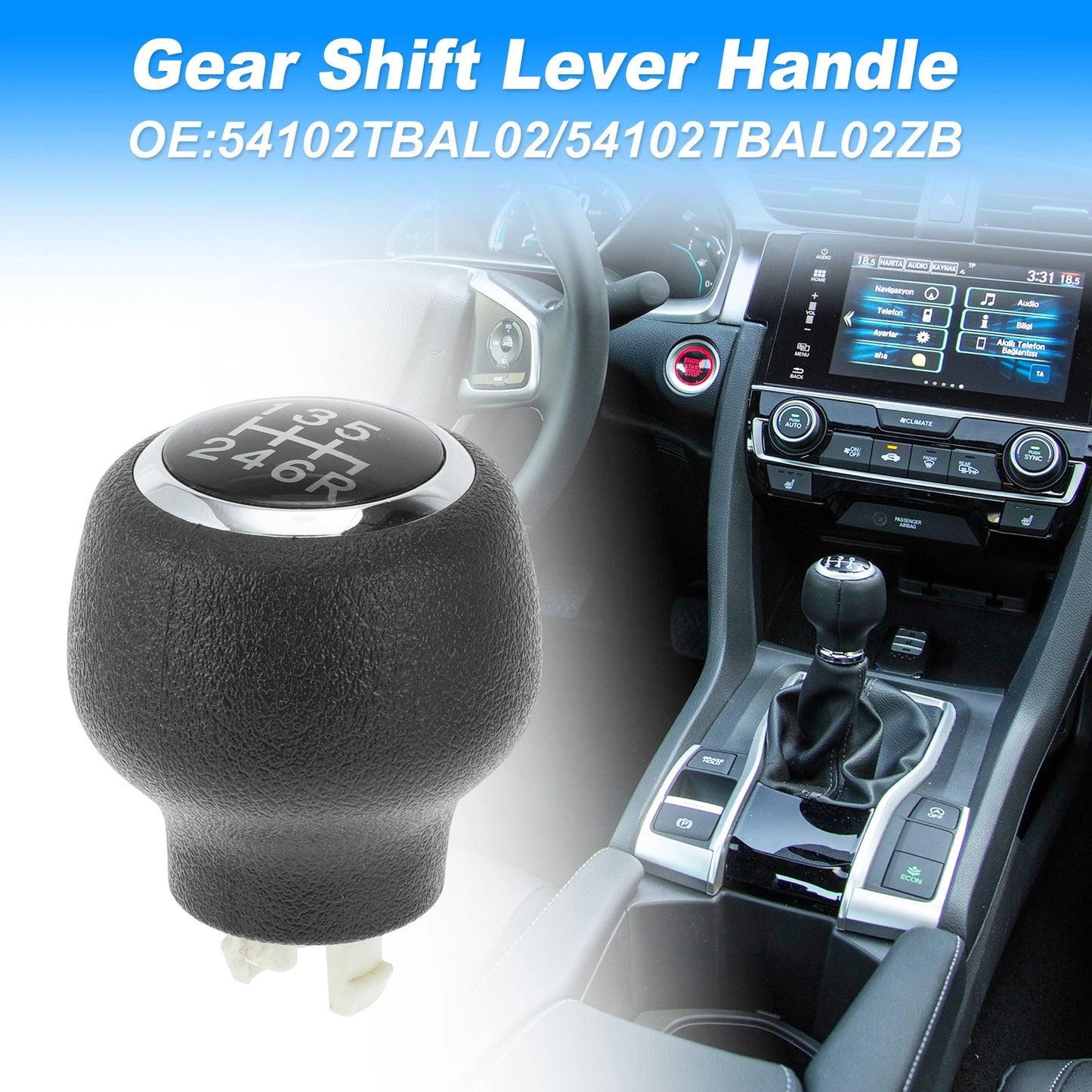 Gear Shift Knob for Honda Civic (2016-2019)