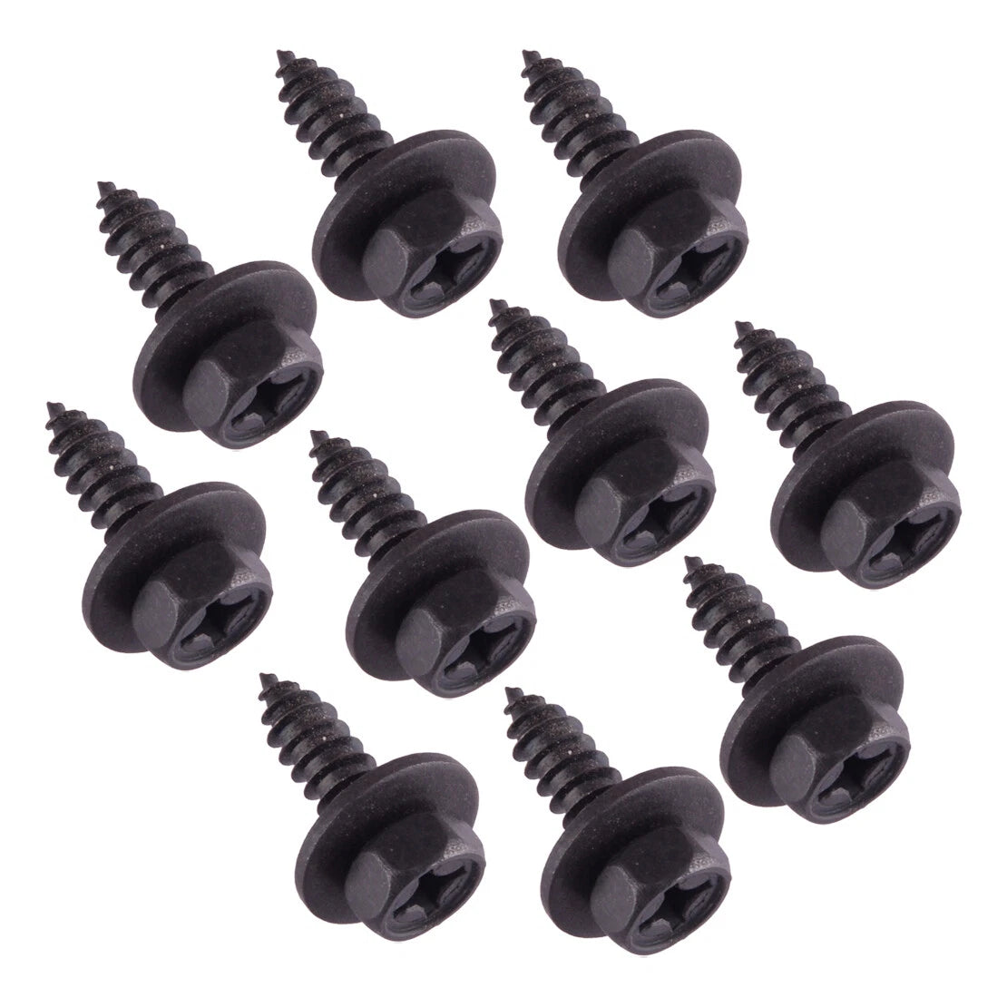 10 x Car Fender Hex Head Screw Bolt Retainer Clips for Toyota Lexus