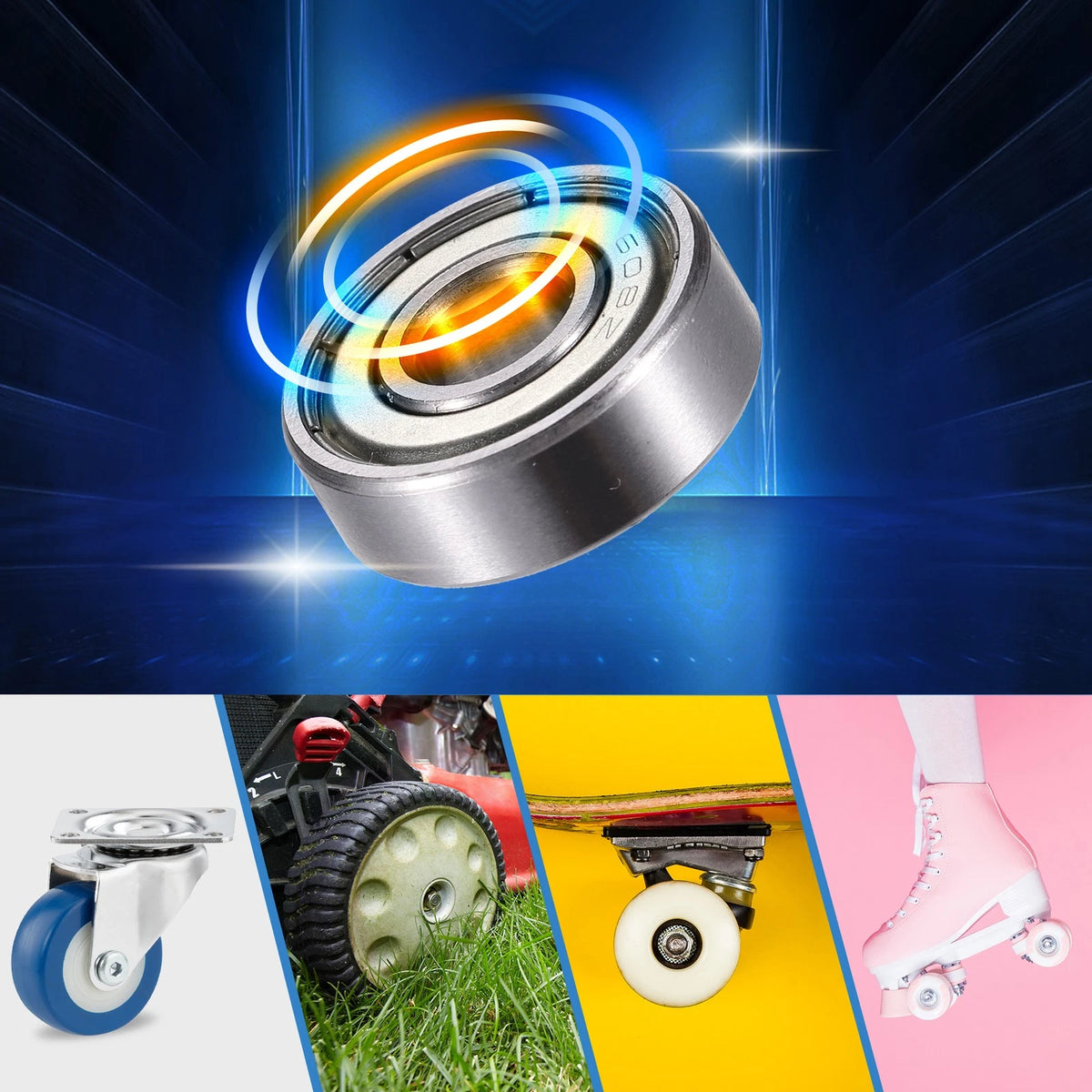 20 x 8x22x7mm Double Metal Shield Single Row Deep Groove Ball Bearings for all makes/models