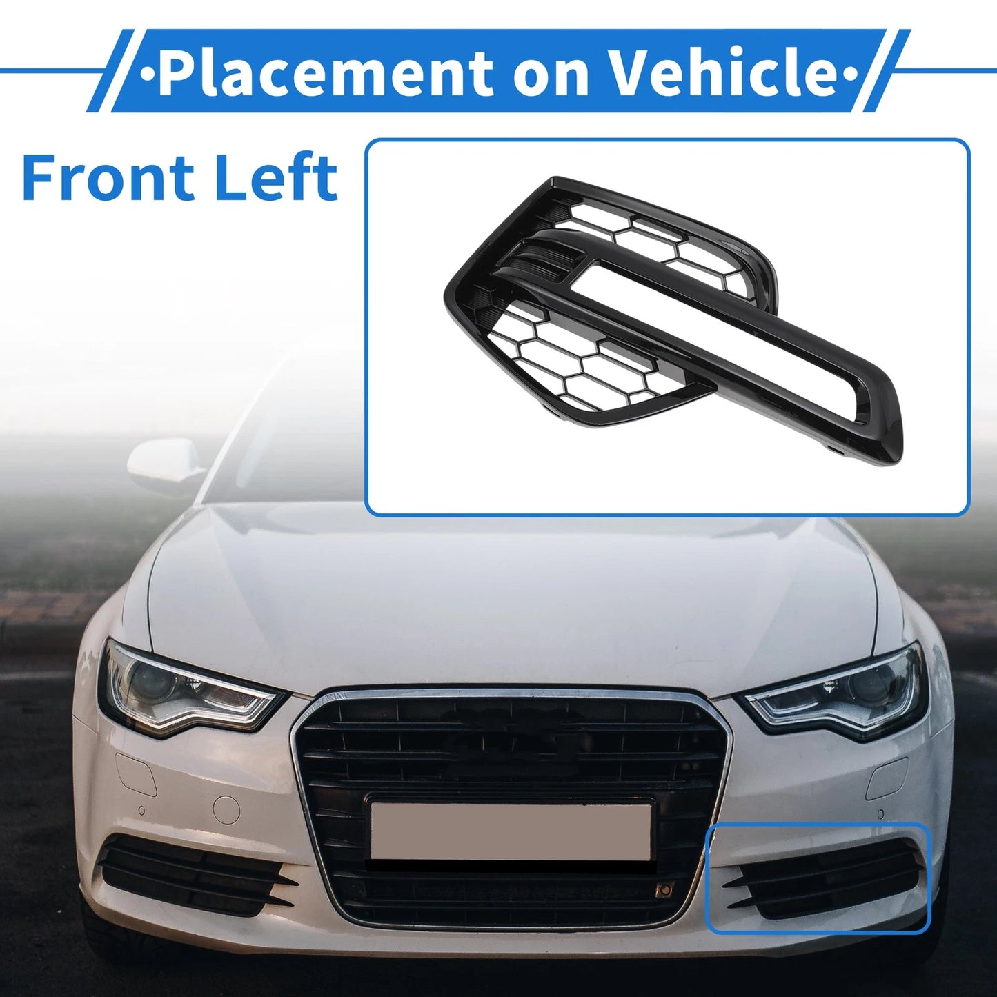Front Left Fog Light Grill for Honda Odyssey (2019-2021)