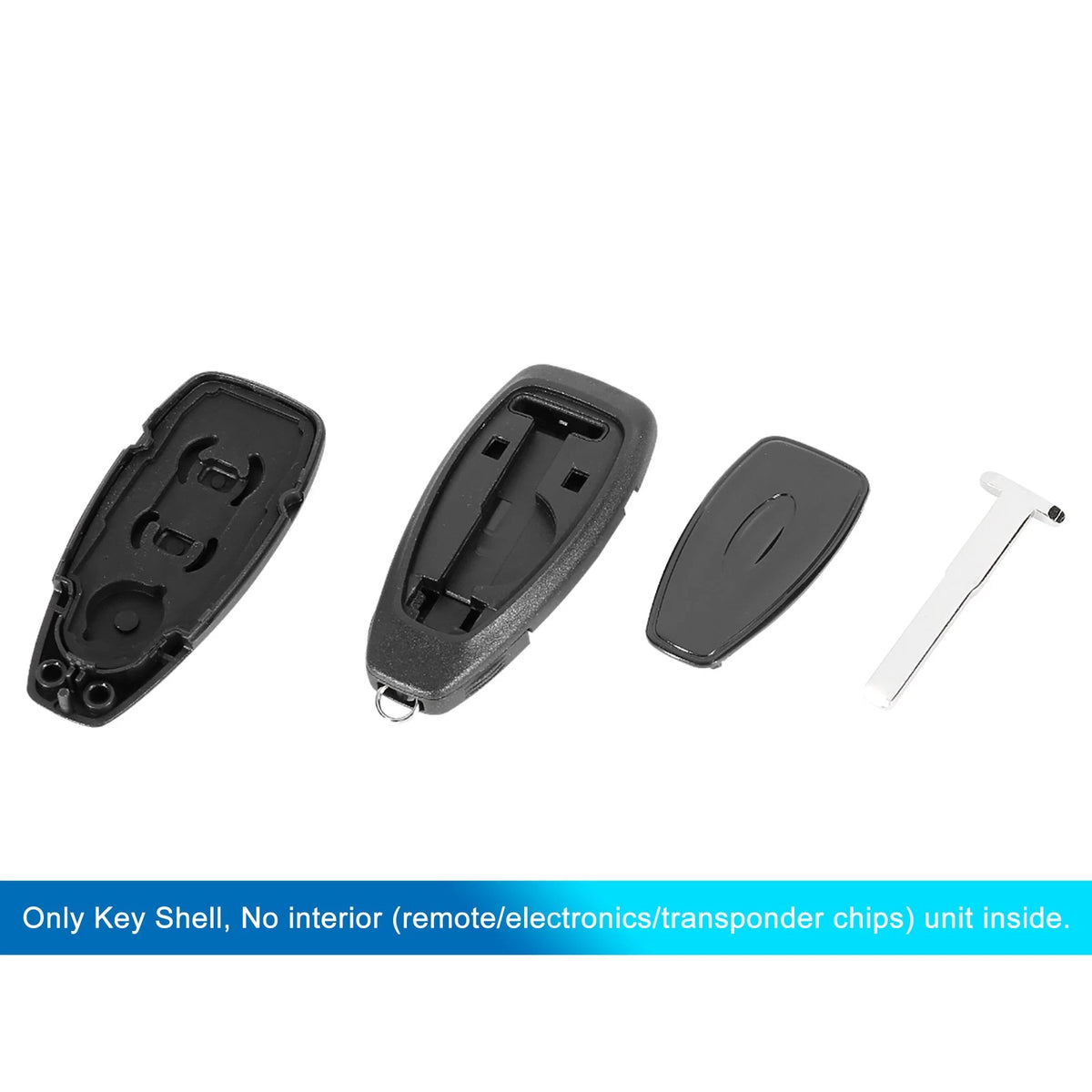 Car Key Shell Case for Ford Focus, Fiesta, Kuga, Mondeo (2000-2023)