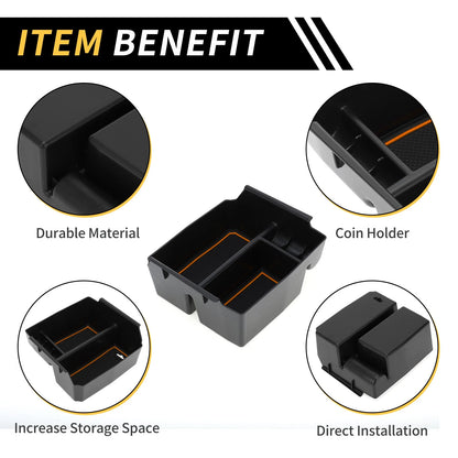Center Console Organizer Tray for Jeep Wrangler JK JKU Rubicon Sport (2007-2018)