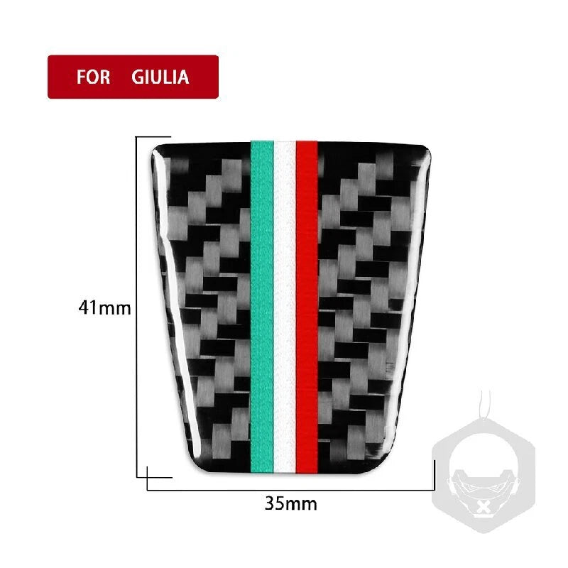 Carbon Fiber Steering Wheel Chin Trim for Alfa Romeo Giulia 2020-2021