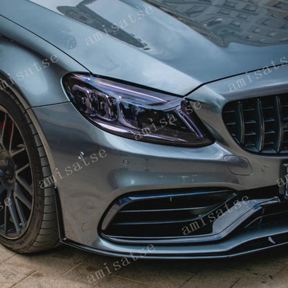 Front Spoiler Lip Splitter Kit for Benz C Class W205 C63 AMG (2015-2022)