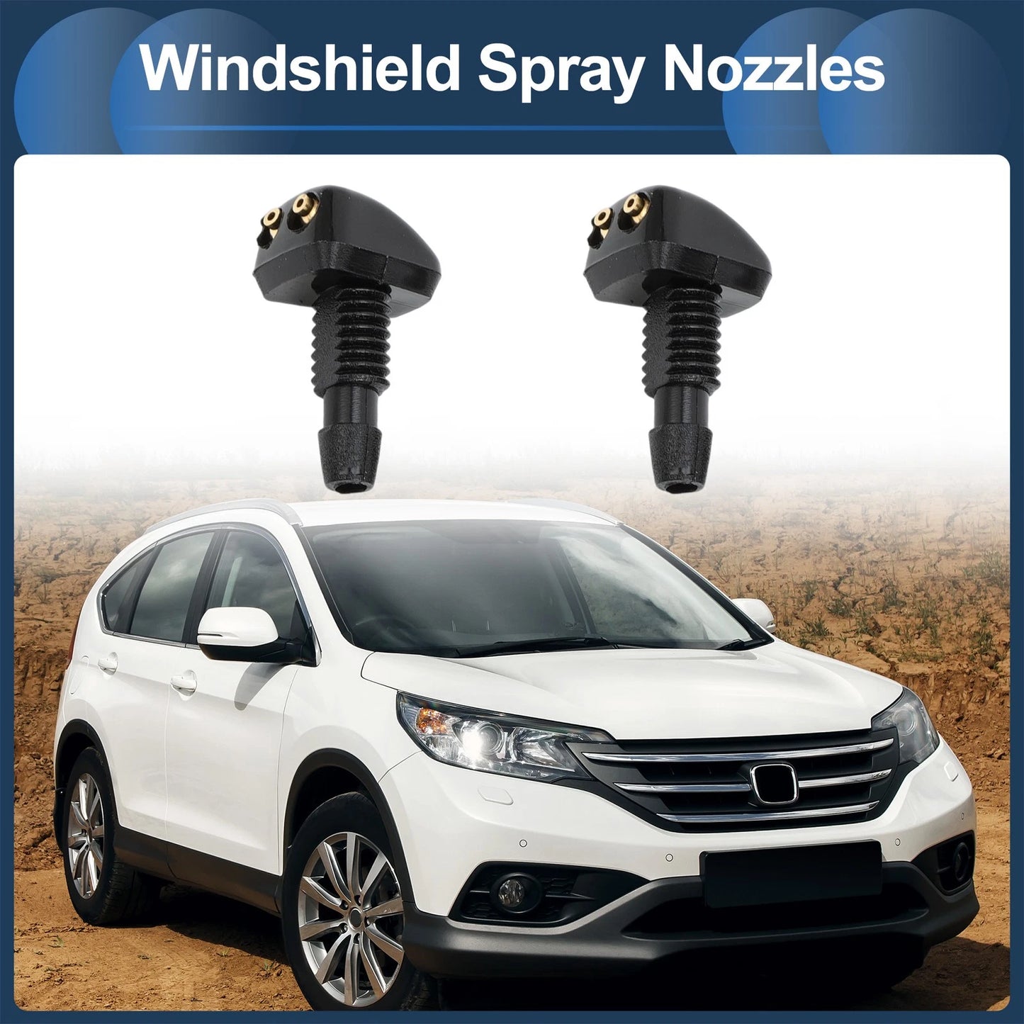 Windshield Washer Nozzle & Hose Connector for Ford & Buick