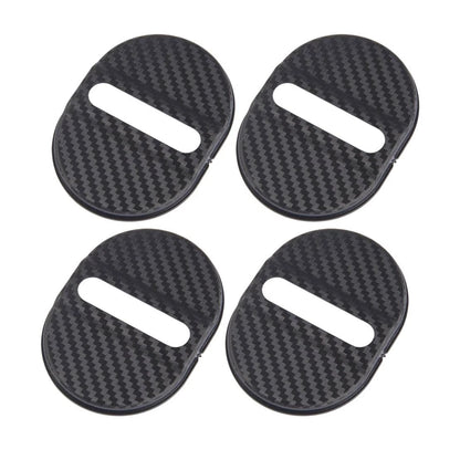 Carbon Fiber Car Door Lock Protective Cover Anti Rust Cushion