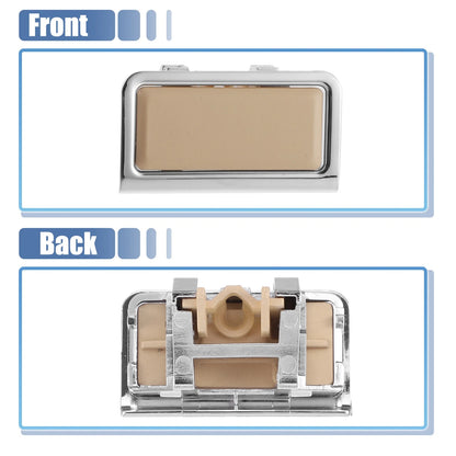 Armrest Latch Lid for Mercedes-Benz - Plastic Beige Silver Tone ()