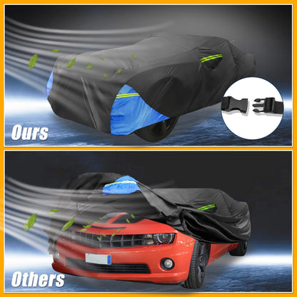 Car Cover 210D Waterproof Door Zipper for Chevrolet Camaro Oxford Cloth
