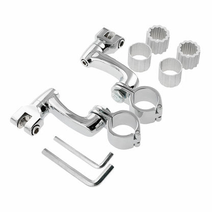 22mm 25mm 32mm 35mm Highway Foot Pegs Mount Clamps for Harley Touring
