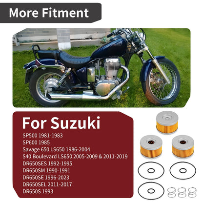 Oil Filters O-Ring Springs for Suzuki LS650 Savage/Boulevard 650