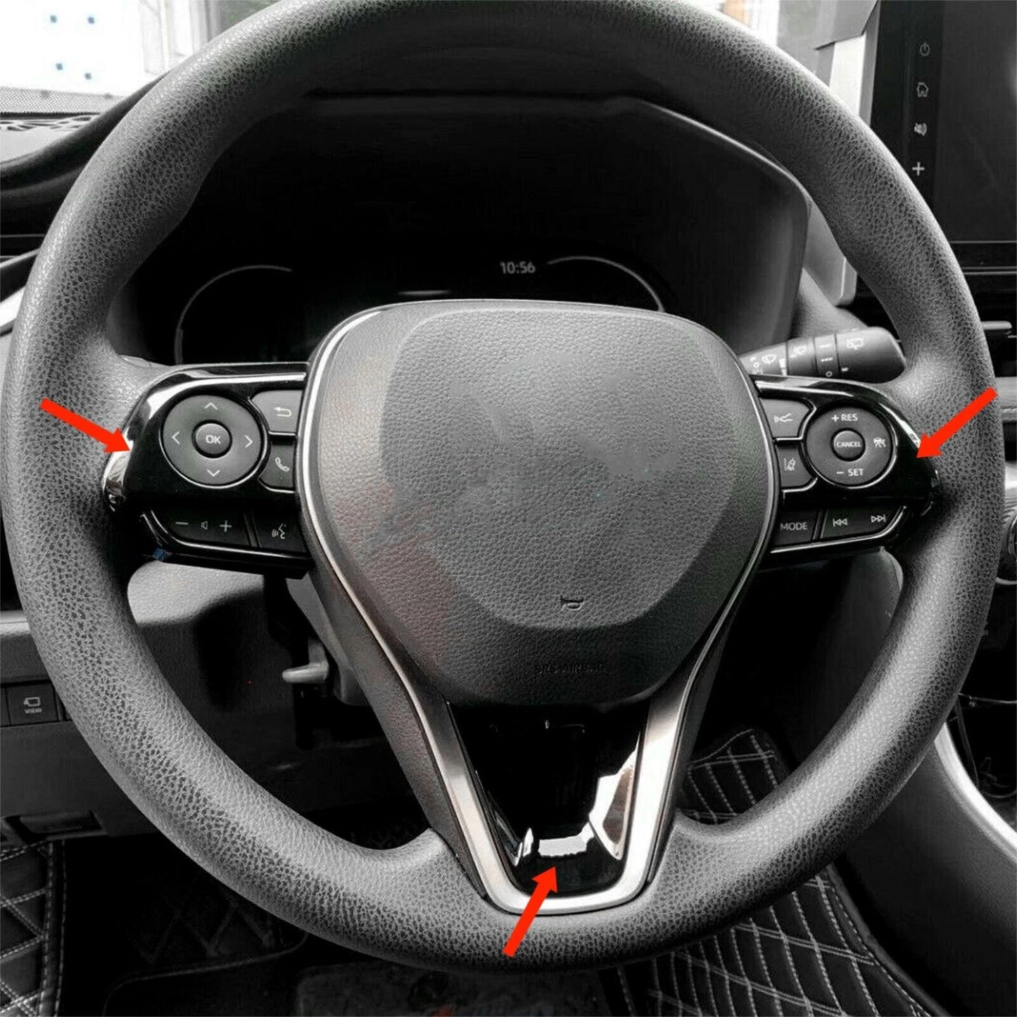 Steering Wheel Frame Lid Cover Trim for Toyota Corolla Cross (2020-2023)