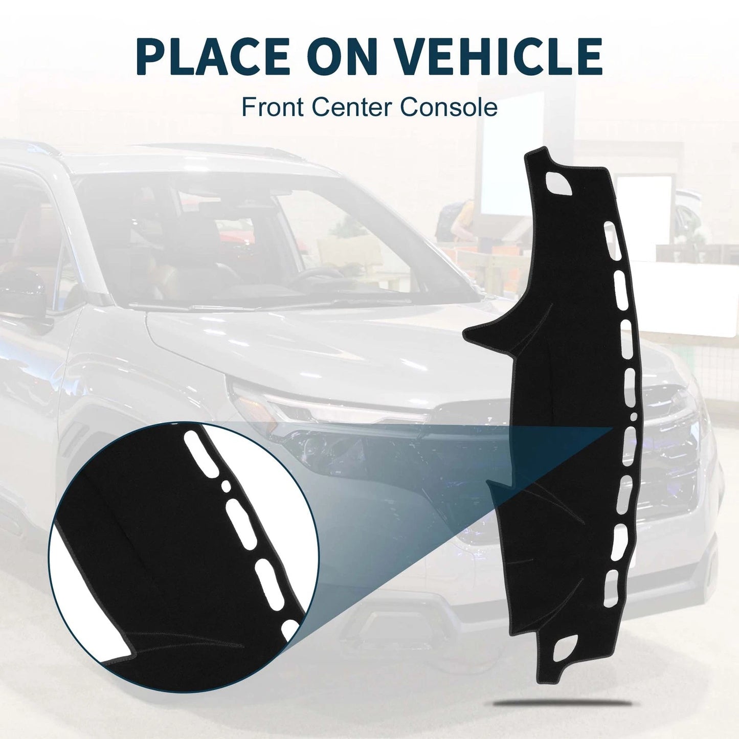 Dashboard Cover Mat for Subaru Forester SH 2007-2012 Black