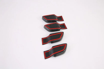 Carbon Fiber Inner Door Handle Bowl Lid Cover Trim for Hyundai Sonata (2020-2023)
