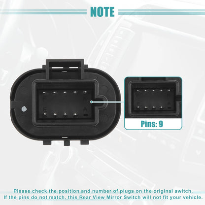 Power Rear View Mirror Switch Remote Control for Chevrolet Malibu (2004-2008)