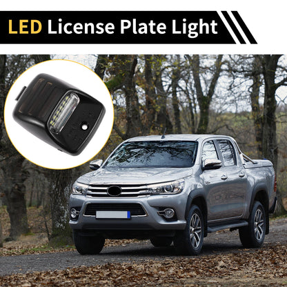 2 x License Plate Light Tag Lamps for Toyota Tundra (2000-2013) Clear Lens