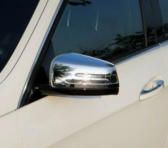 Chrome Side Door Mirror Covers for Mercedes Benz CL-Class (2006-2009)