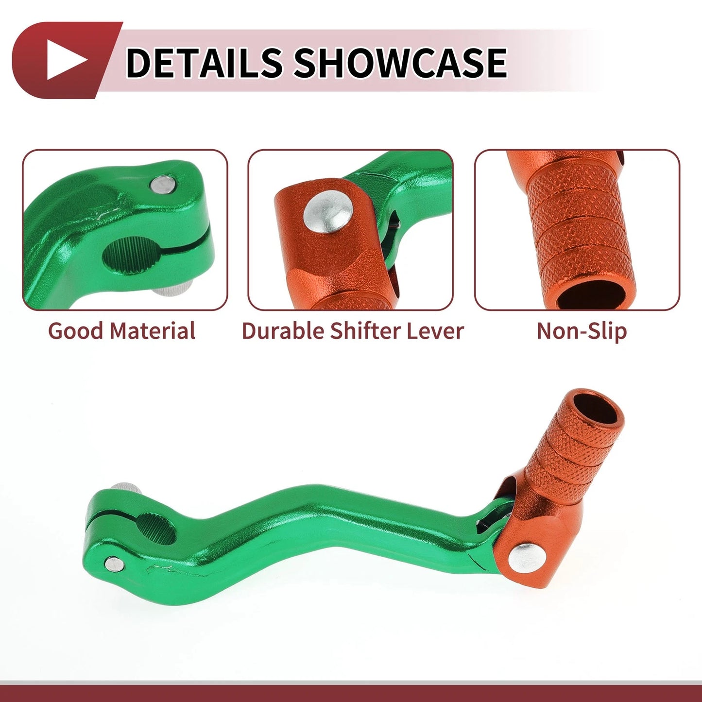 Shifter Lever Folding Green Orange for Kayo T2