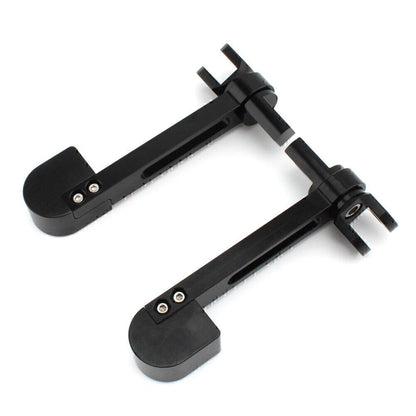 Black Stirrup Heel Foot Rest Pegs for Harley Sportster XL 883 1200 Softail FXWG