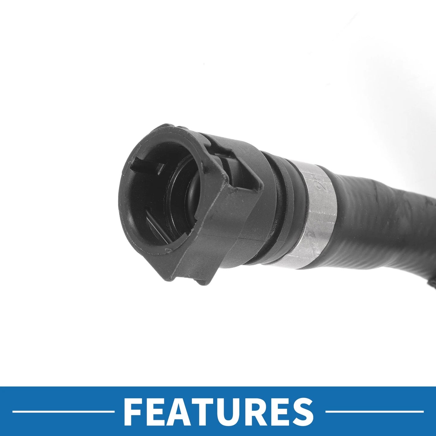 Engine Radiator Hose for BMW 228i 2.0L Rubber Black (2014 - 2016)