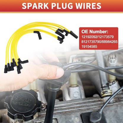 7 Pcs Spark Plug Wire Ignition Coil Cable for Chevrolet Astro (1996-2005)
