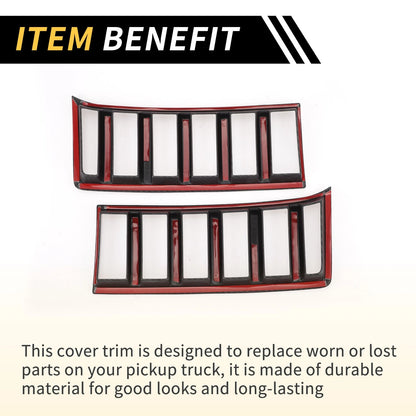 Carbon Fiber Headlight Grille Vent Cover for Toyota Tundra (2022-2024)