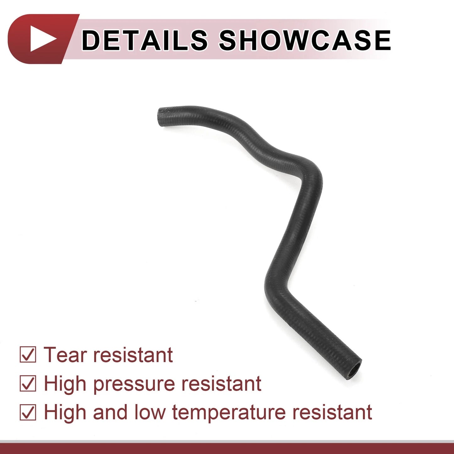 Heater Hose for Honda Civic 1.8L (2006-2011) Rubber Black 1 x