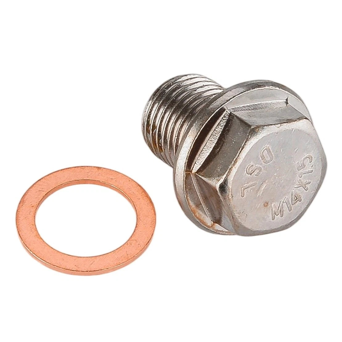 M14x1.5mm Magnetic Oil Drain Plug Bolt & Washer for Car
