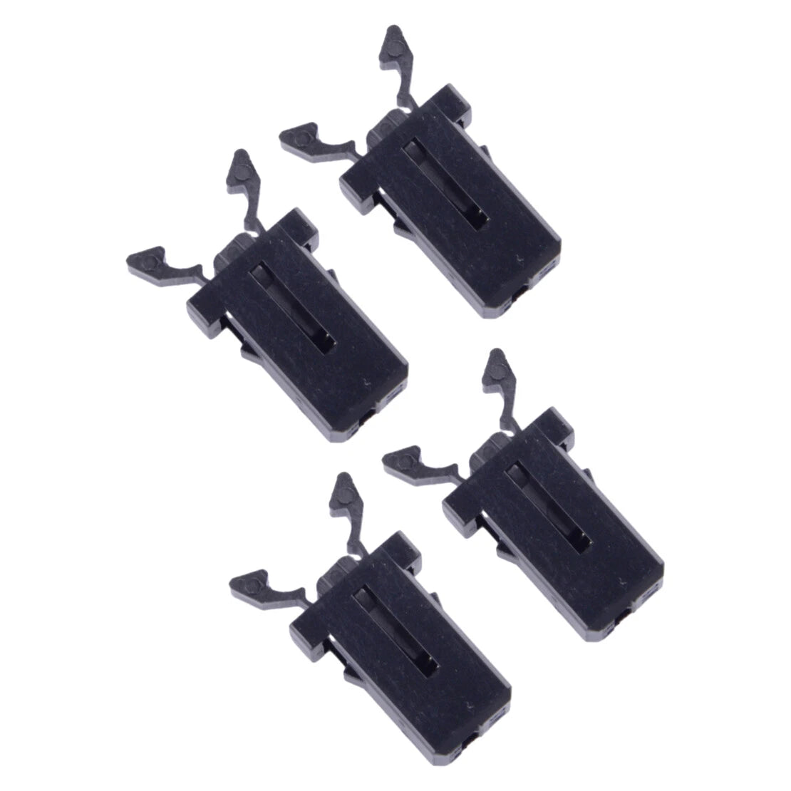 4x Black Car Sunglasses Holder Overhead Console Trash Storage Box