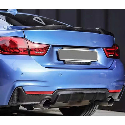 Real Carbon Fiber Rear Bumper Lip Diffuser For BMW F32 4 series M sport 2015-20