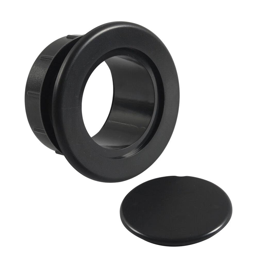 Black Table Umbrella Hole Ring Plug Cap Set for Outdoor Table Cover