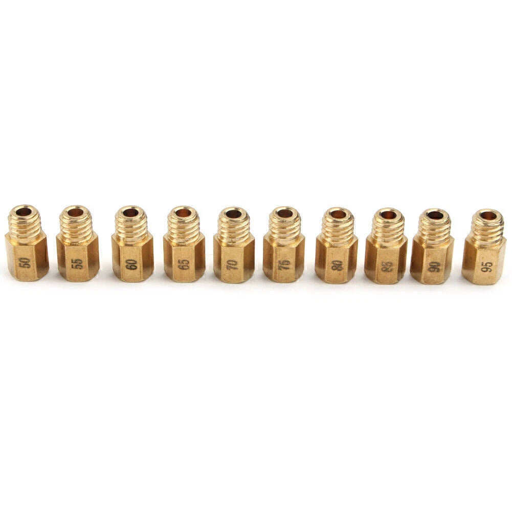 10pcs Carb Main Jets for MIKUNI VM/TM/TMX AX100 (50-95)