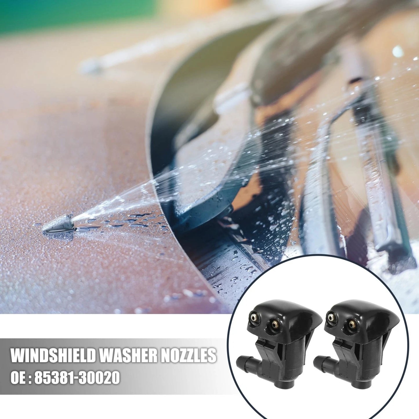 4pcs Front Windshield Washer Nozzles for Toyota Corolla
