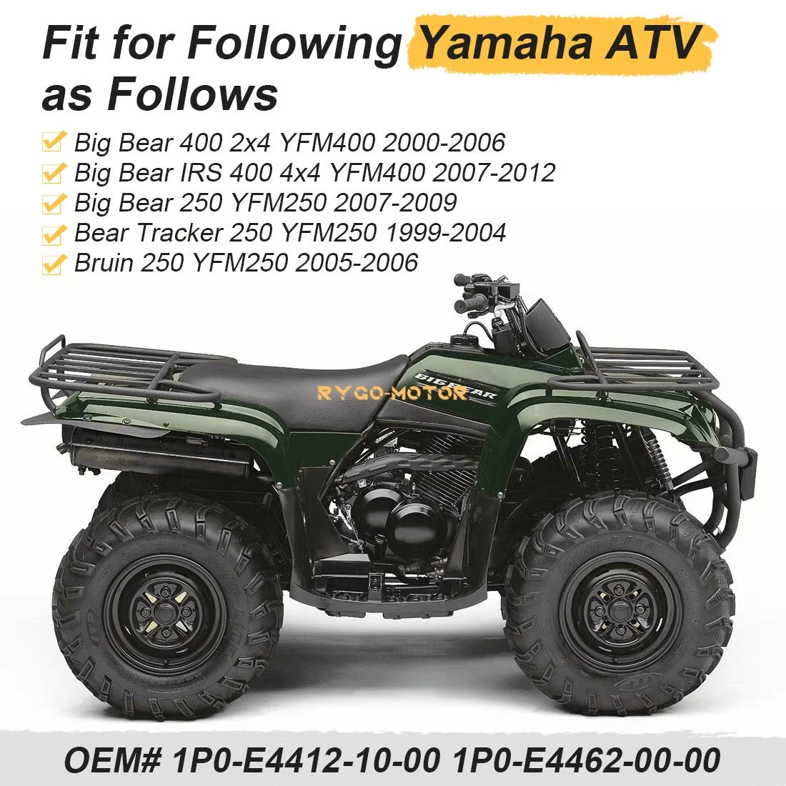 Air Box Cover Lid & Seal for Yamaha Big Bear 250/400 Bear Tracker 250 Bruin 250
