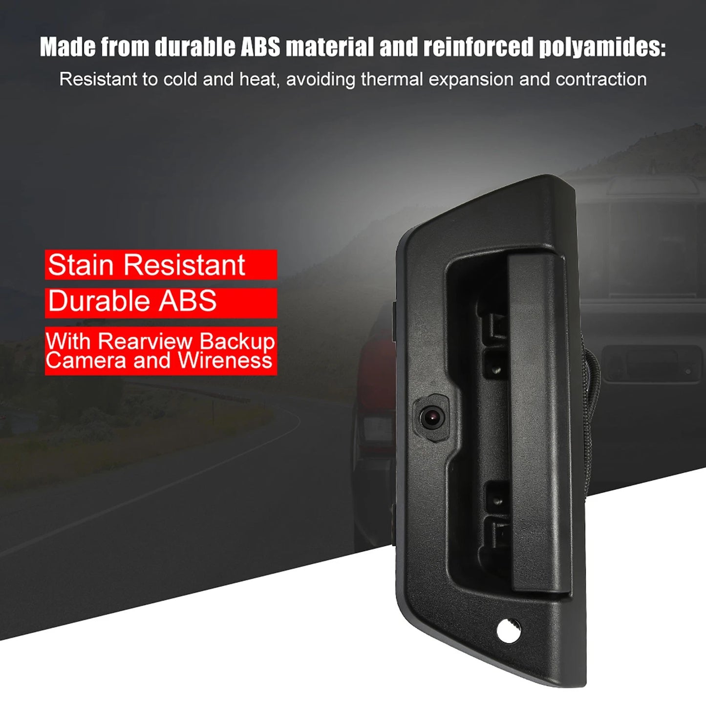 Car Rear Tailgate Handle with Backup Camera for Ford F-150 (2015-2017)