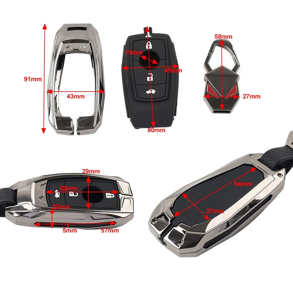 Key Fob Case Cover for Benz A B C E S Class CLA CLS GLC GLE GLS (All Years)
