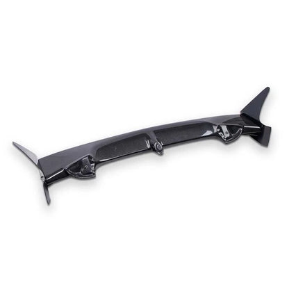 Real Carbon Fiber Double Rear Spoiler  Roof Wing For Mini R55 R56 Clubman