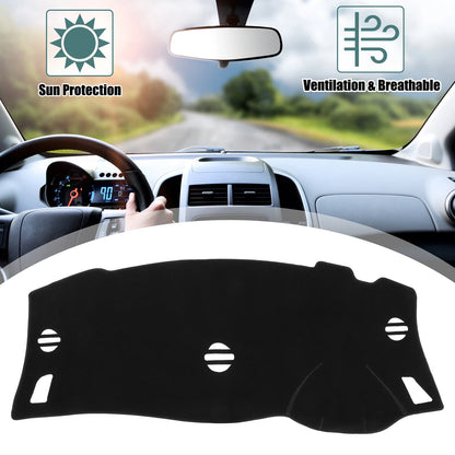 Black Dashboard Cover Mat Protector for Nissan Elgrand (2010-2023)
