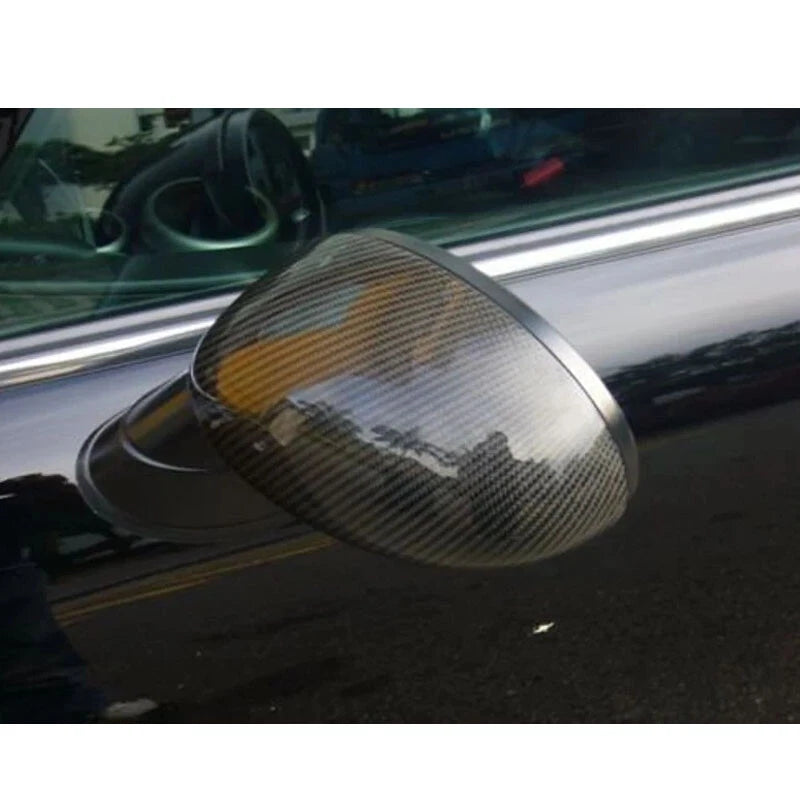 Carbon Fiber Look Rearview Mirror Cover for Mini Cooper R55 R56 R60 (2007-2013)