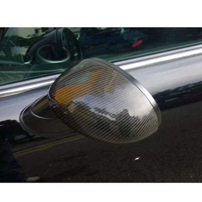 Carbon Fiber Look Rearview Mirror Cover for Mini Cooper R55 R56 R60 (2007-2013)