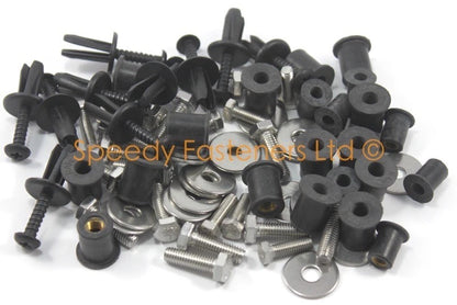 10x Caoutchouc Prisonnier Écrous & Inox M5 for Lotus Elise Exige Europa