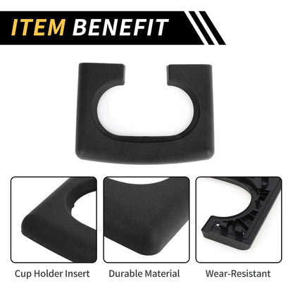 Center Console Cup Holder Pad for Ford F-150 (2004-2014) Black Replacement