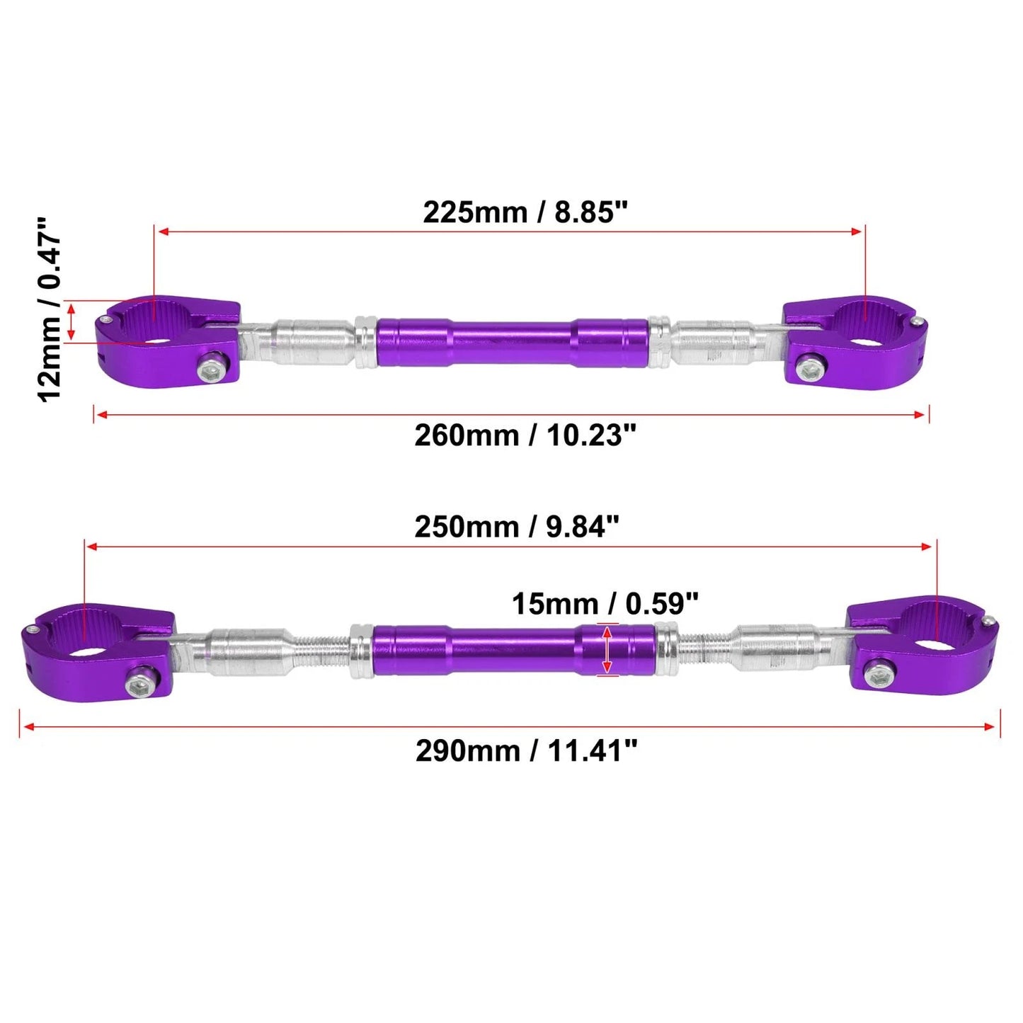 Balance Bar 22mm Purple Crossbar Handlebar for Motorcycle