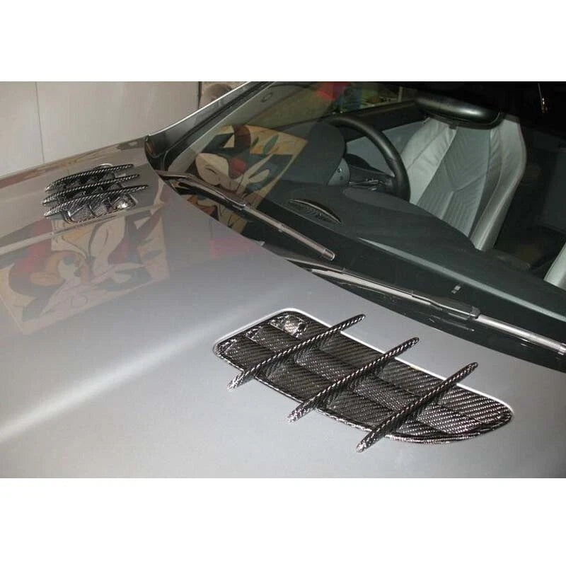 100% Carbon Fiber Bonnet Hood Replace Vent Cover for Benz SLK SLK350 SLK200 R171